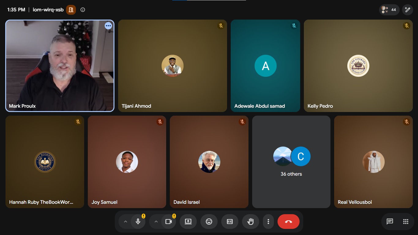 Aurevane Book Club live session